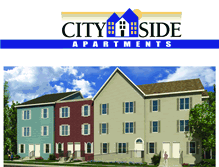 Tablet Screenshot of apartmentscityside.com